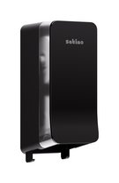 Satino HYGINITY System Twin Roll Toilet Paper Dispenser Black 333423